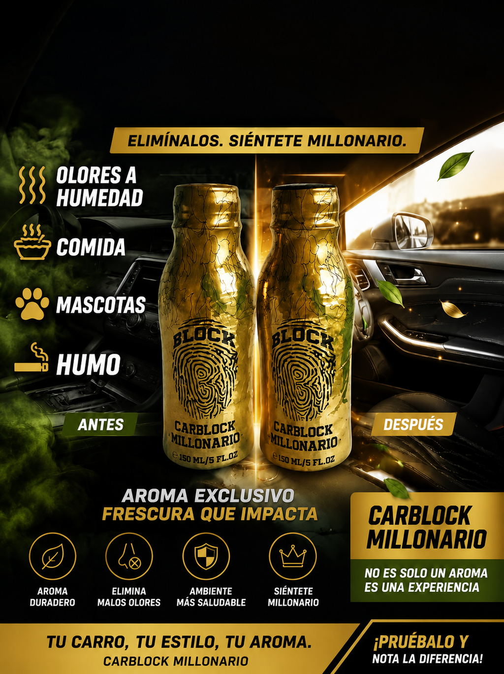 Carblock Aroma premium para tu vehículo